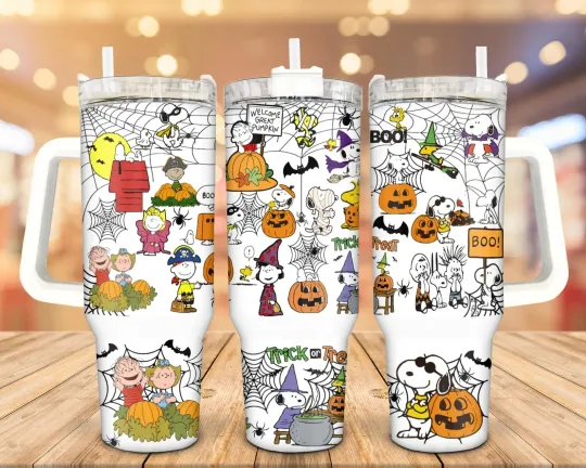 Discover Halloween Pumpkin Cartoon Gang 40 Oz Tumbler
