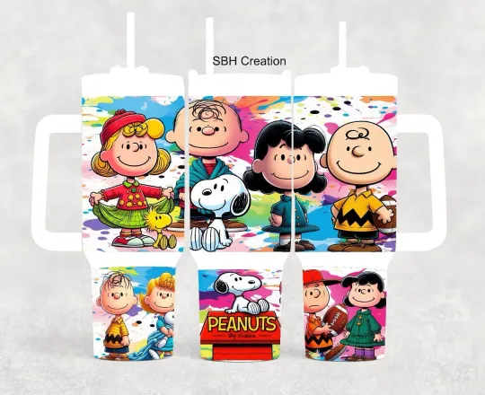 Discover 40oz  cartoon gang insulated Tumbler