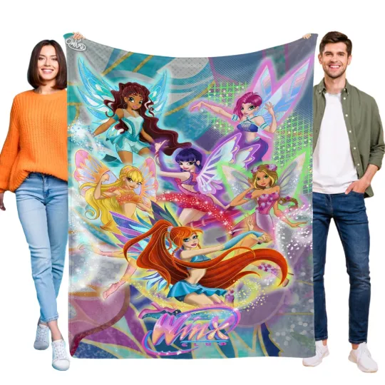 Discover Winx Club Blanket Soft Flannel Bed Sofa Couch Throw Birthday Gift