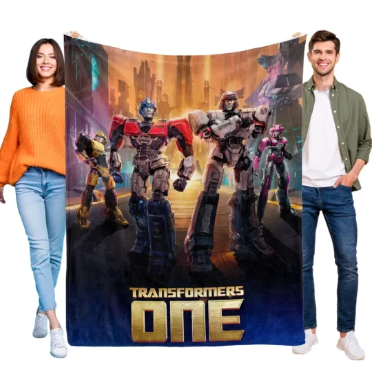 Transformers One 2024 Flannel Blanket Bed Sofa Throw Birthday Gift for Boys