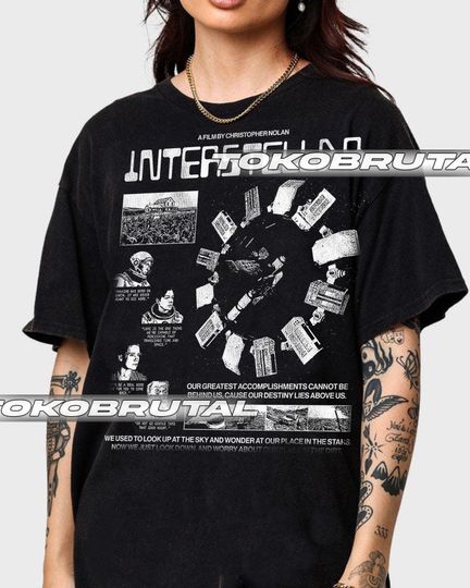 Discover Interstellar 2014 Sci-fi Adventure Christopher Nolan Softstyle T-Shirt, Space Movie Shirt, Science Fiction Top, Galaxy Theme Clothing Tee