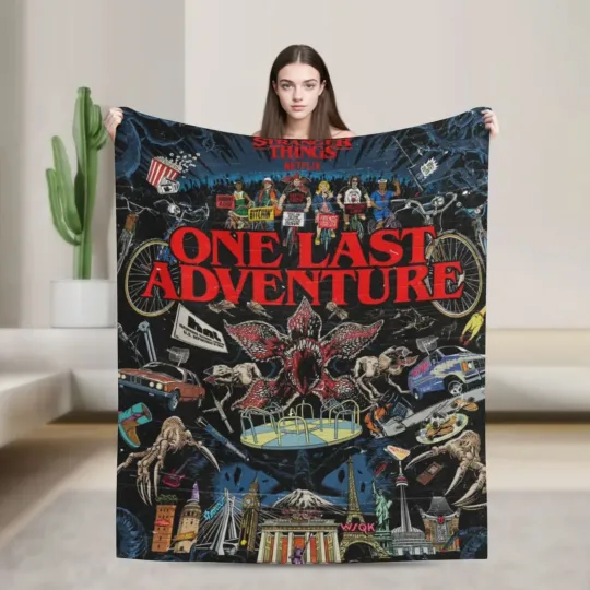 Stranger Things Season 5 Throw Blanket