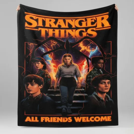 Stranger Things Throw Blanket for Home and Bedroom