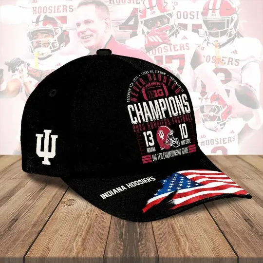 Discover Indiana Hoosiers Football 2025 Big Ten Champions Classic Cap