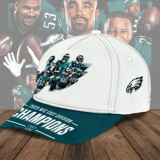 Discover Eagles 2025 NFC East Division Champions Classic Cap
