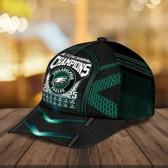 Discover Eagles 2025 NFC East Division Champions Classic Cap