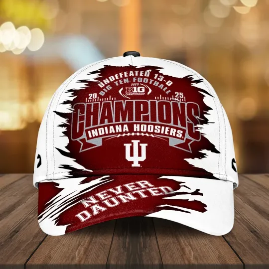 Discover Hoosiers Football 2025 Big Ten Champions Classic Cap