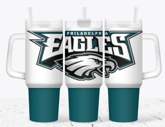 Discover Handmade 40oz Stainless Steel Tumbler Philadelphia Eagles Football football Gift