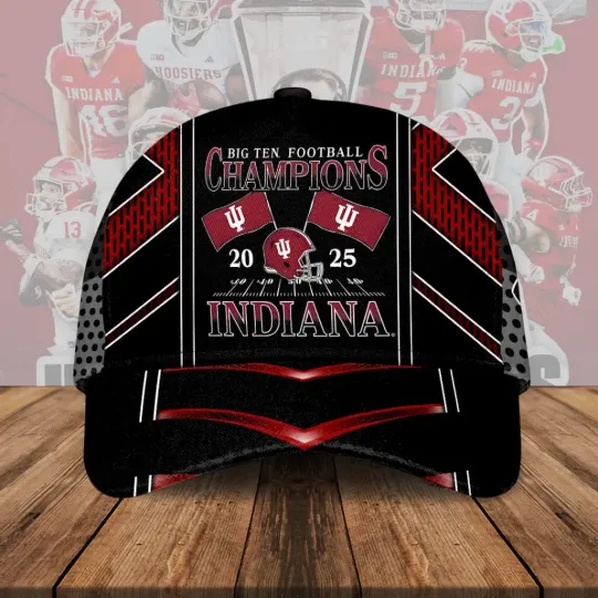 Discover Indiana Hoosiers Football 2025 Big Ten Champions Classic Cap