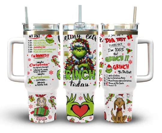 Discover Handmade 40oz Stainless Steel Tumbler funny character Christmas Cindy Lou Max-Gift