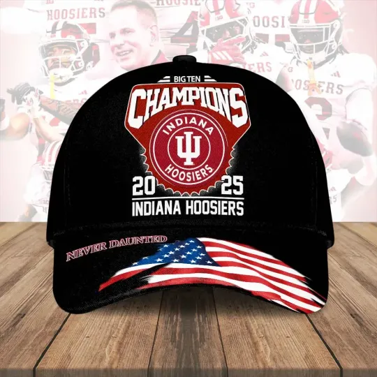 Discover Indiana Hoosiers Football 2025 Big Ten Champions Classic Cap