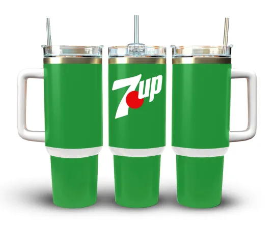 Discover Personalize 40oz Stainless Steel Tumbler 7 UP Wrap Soft Drink Gift