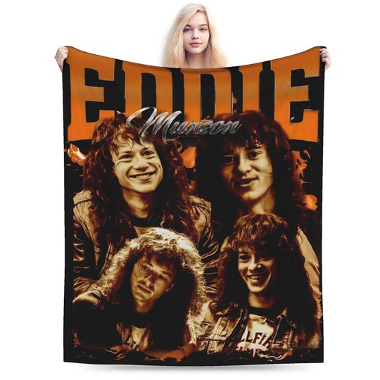 Ed Munson Throw Blanket for Children and Adults, Cozy Winter Bedding for Couch and Bed