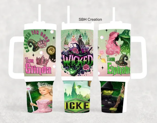 40oz Whimsical wicked wicth Tumbler