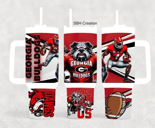40oz Georgia College Football bulldogs Tumbler