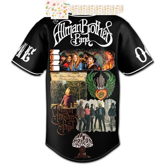 Discover Allman Brothers Band 2023 World Tour Baseball Jersey