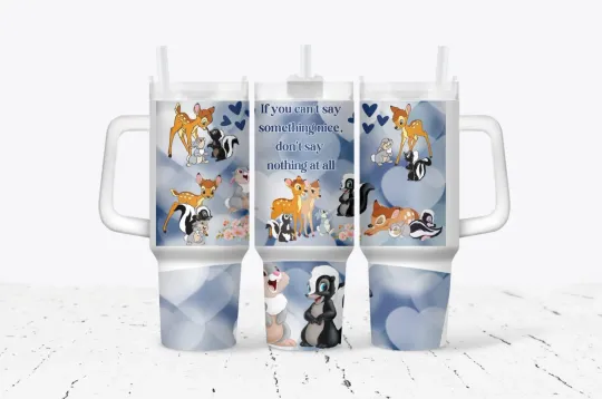 Discover 40oz If you can't say anything nice Flower Tumbler