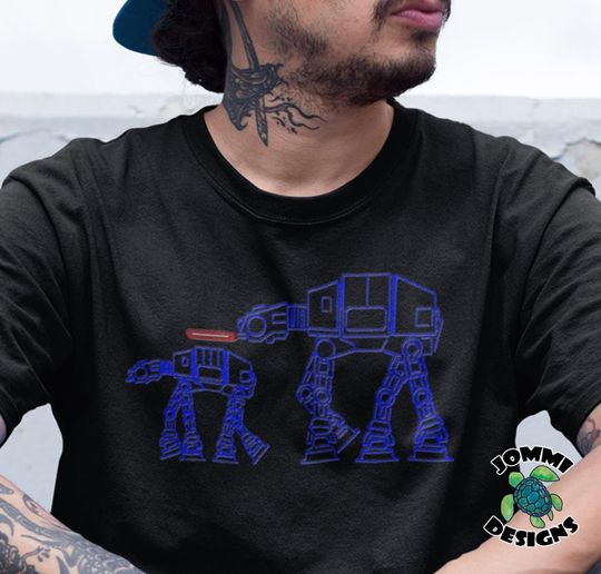 Discover Empire Machine Gamer T-Shirt: Sci-Fi Battle Tee