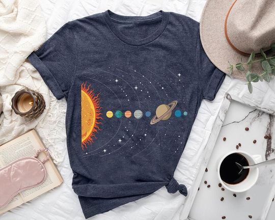 Discover Solar System Shirt: Astronomy Space Tee - Galaxy Stargazer Gift