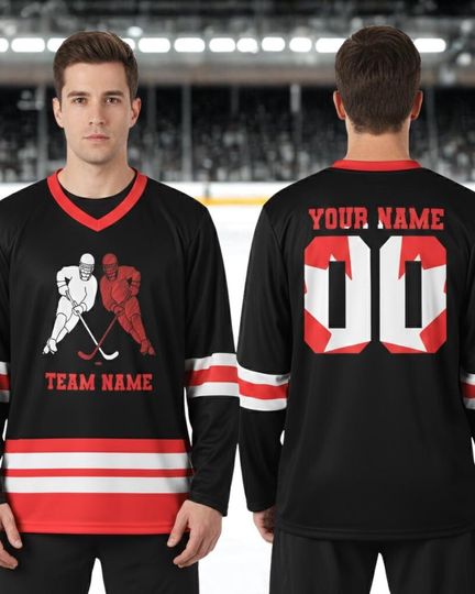 Discover Custom Name and Number Canada Hockey Jersey, Personalized Jersey Sport with Youth to Adult Sizes, Ice Hockey Fan Gear