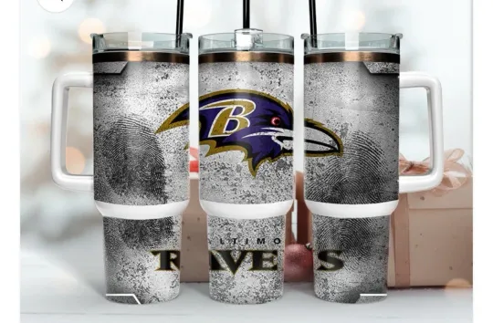 Baltimore Ravens Football 40oz Tumbler