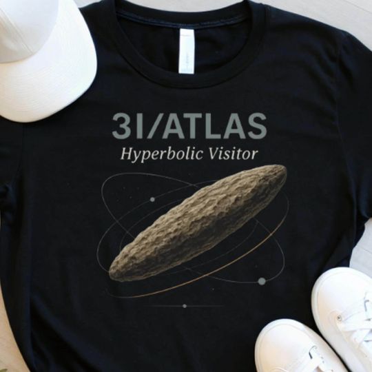 Discover Retro 3I ATLAS Comet Graphic Tee - Comfort Colors Astronomy Shirt