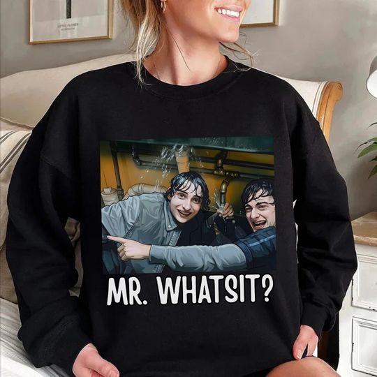 Discover Mr Whatsit Shirt, Safety Warning Tee, ST5 Inspired Crewneck, Mr Whatsit Holiday Shirt, Retro TV Show Gift for Fans, Don't Talk To Strangers