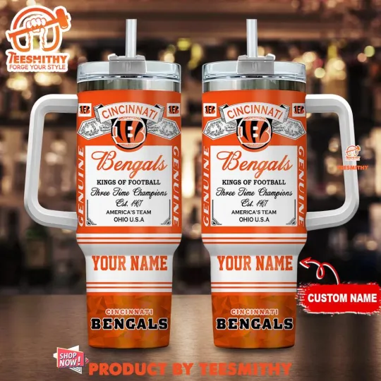 Discover Custom Cincinnati Bengal1 football Kings Of Football Tumbler 40oz