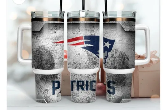 New England Patriots Football 40oz Tumbler