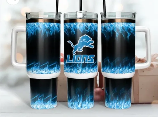 Detroit Lions Football 40oz Tumbler