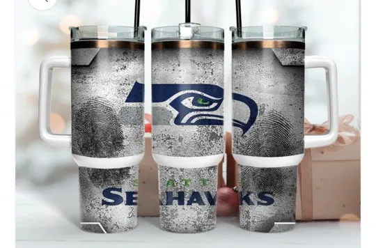 Seattle Seahawks Football 40oz Tumbler