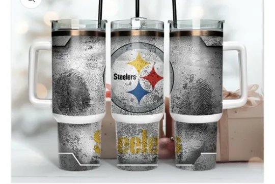Discover Pittsburgh Steeler Football 40oz Tumbler