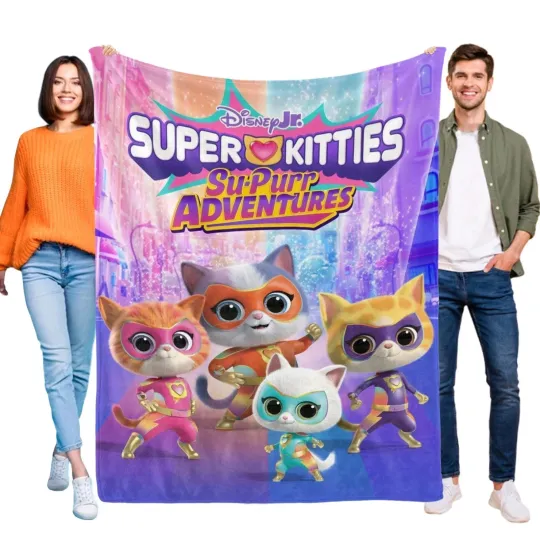 Discover Super Kitties Blanket Disneyland Fleece Blanket