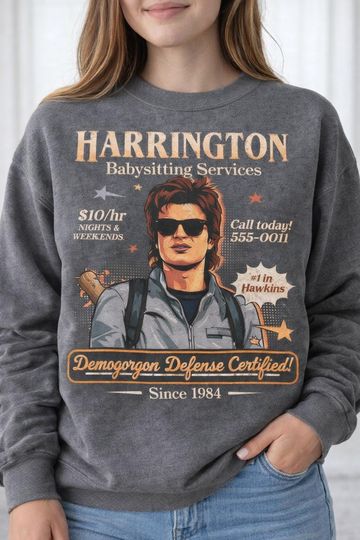 Discover Mom Of The Year St5 Stranger Movie Shirt, Babysitter Harrington Sweatshirt, Stranger Gift, Funny Movie Sweater For Fan