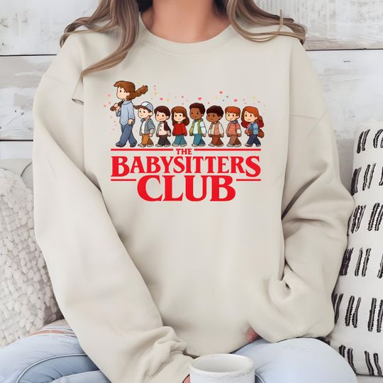 Discover The Baby Sitters Club Sweatshirt, Steve Harrinton Sweatshirt, Harrington Crewneck Shirt, Stranger Sweatshirt, StrangerT Sweatshirt