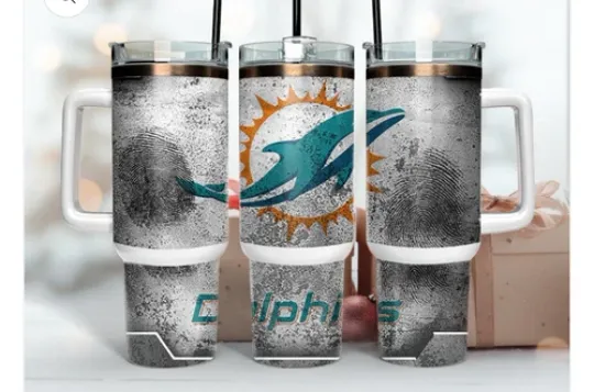 Discover Miami Dolphins Football 40oz Tumbler