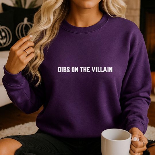 Discover Dark Romance Villain Era Shirt, Enemies to Lovers Bookish Tee, Fantasy Reader Aesthetic Top, Dibs on the Villain Unisex T-Shirt, Booklover