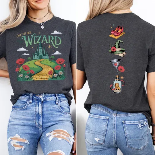 Off to See the Wizard Vintage T-Shirt, Wizard of Oz Shirt, Emerald City Tee