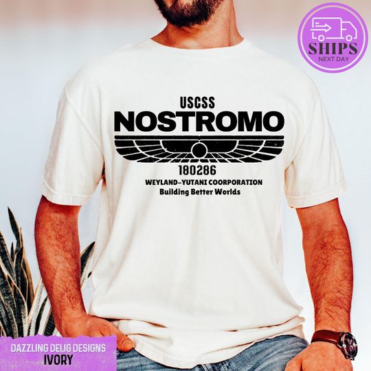 USCSS Nostromo Shirt, Alien Shirt, Sci-fi Tshirt, Gifts for Men