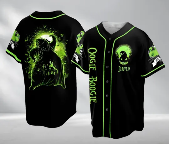Personalized Halloween Oogie Boogie Baseball Jersey Shirt