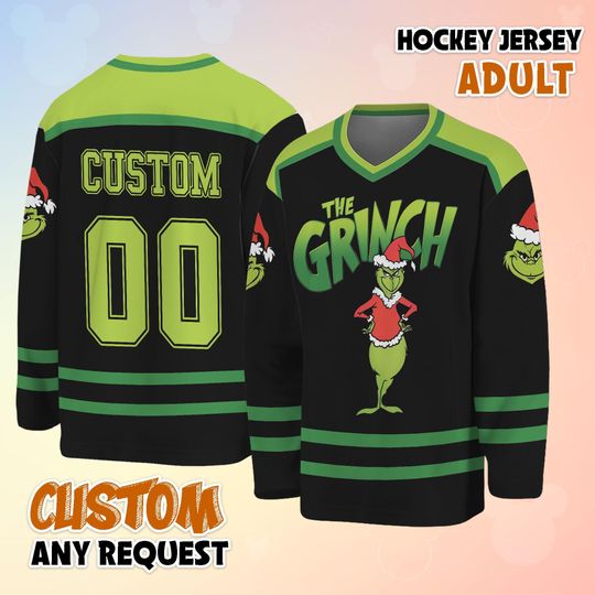 Custom The funny character Hockey Jersey, Xmas Holiday Outfit