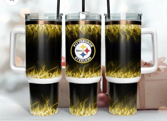 Discover Pittsburgh Steeler Football 40oz Tumbler