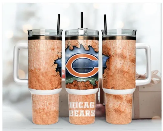 Discover Chicago Bears Football 40oz Tumbler