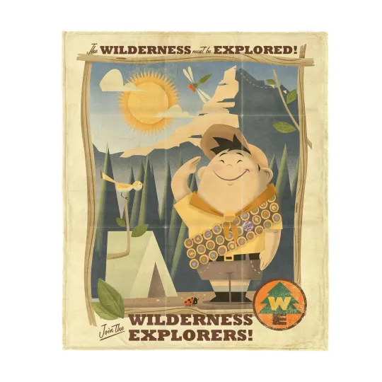 Discover Disney Up Wilderness Explorers Disneyland Fleece Blanket