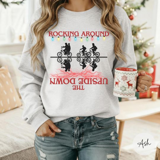 Discover Stranger Thiingss Cozy Crewneck, Christmas Gifts, Christmas Sweatshirt, Christmas Shirt, Unisex Sweatshirts