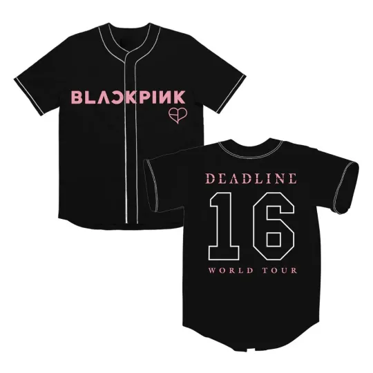 BLACKPINK Deadline World Tour 16 Baseball Jersey All Size