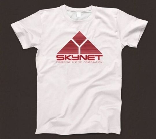 Discover Skynet T Shirt 590 Retro White Unisex Graphic Tee