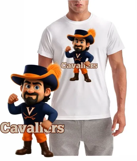 Discover Virginia Cavaliers Football Mascot T- Shirt