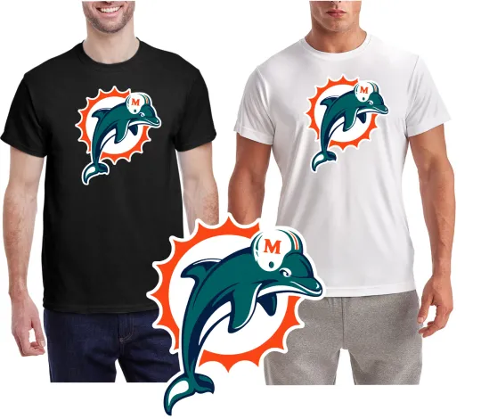Old logo New Look  / MIAMI DOLPHINS Wicking T-Shirt