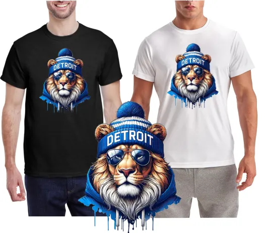 Discover New / Detroit Lions Game Day Tee / Wicking Performance T-Shirt